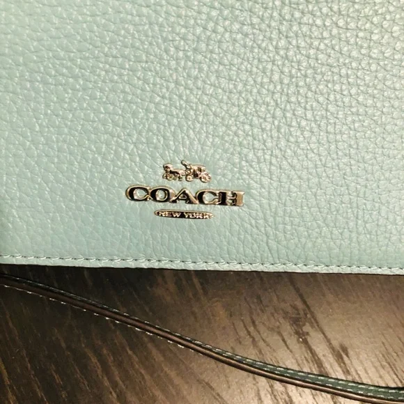 Coach Blue Leather Crossbody Bag - Picture 2 of 10